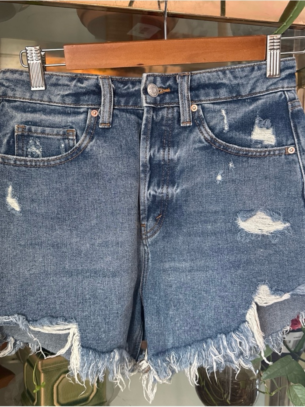 wild fable Denim Shorts - Blue with Green Label